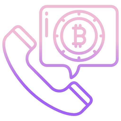 Call call bitcoin phone icon