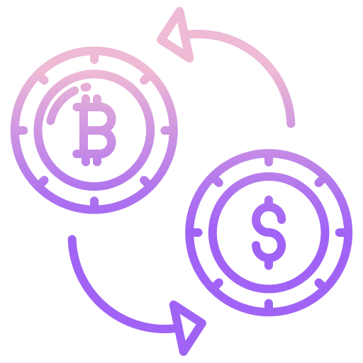 Transaction bitcoin exchange payment method icon