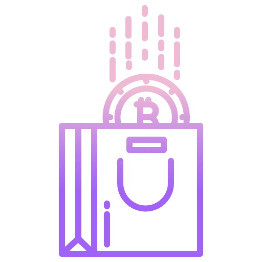Bag lock commerce shopper icon