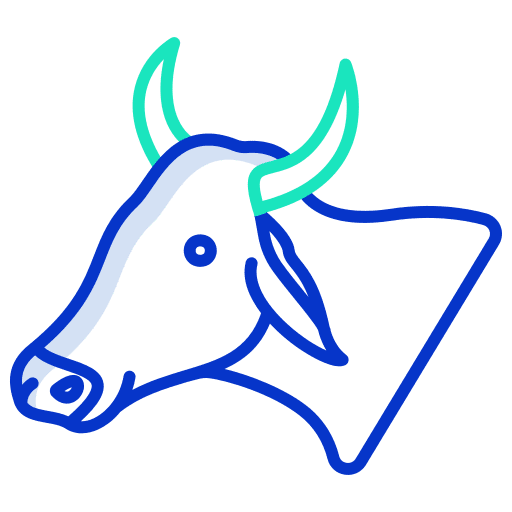 Cow cow wild life cow head icon
