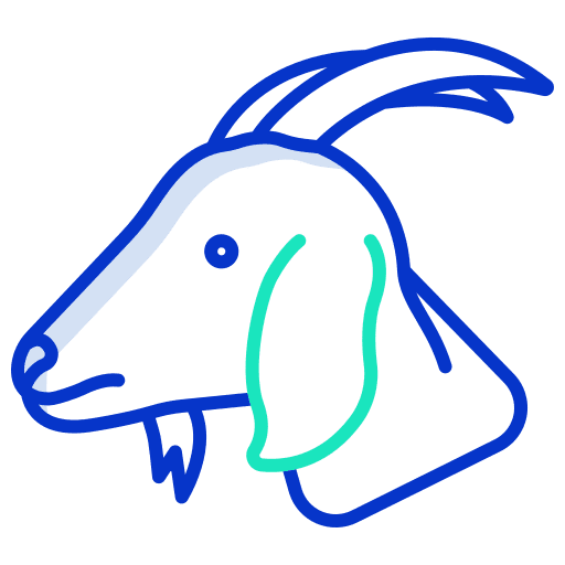 Goat animals wildlife nature icon