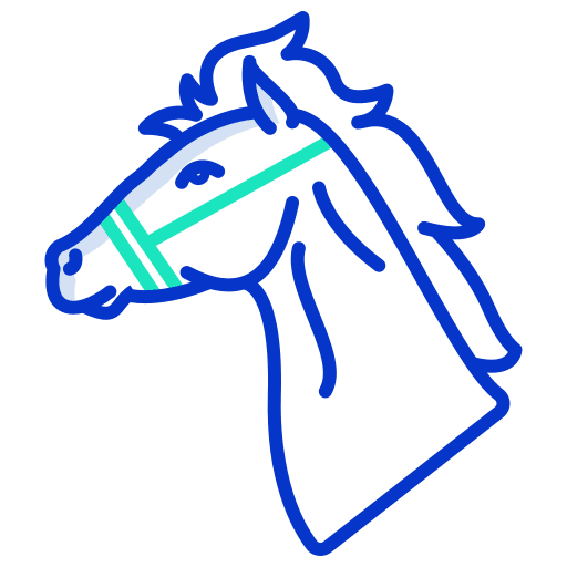 Horse horse head wildlife animals icon