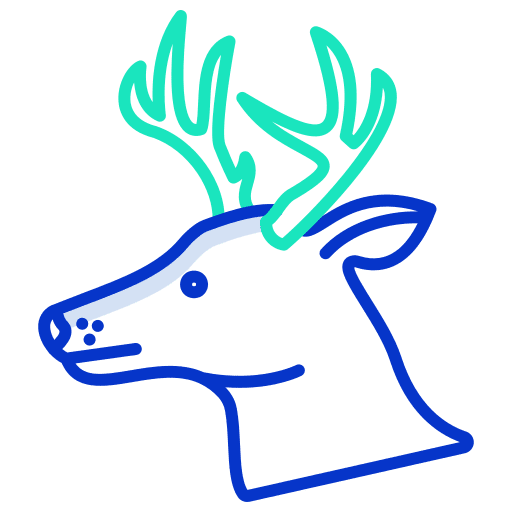 Deer christmas wild life mammal icon Deer christmas wild life mammal icon