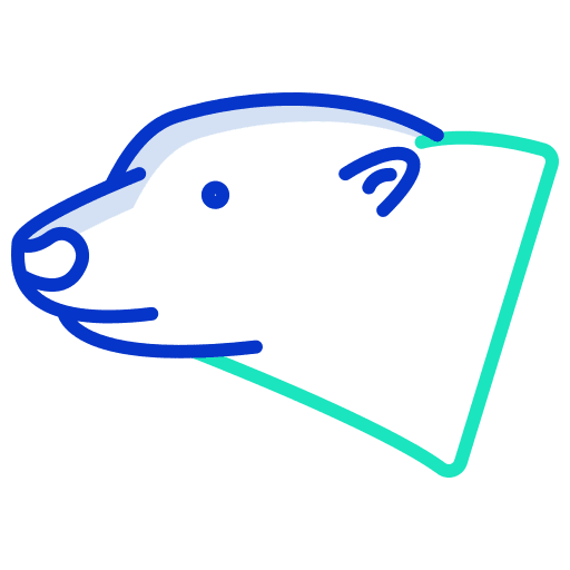 Polar bear animal kingdom winter arctic icon Polar bear animal kingdom winter arctic icon