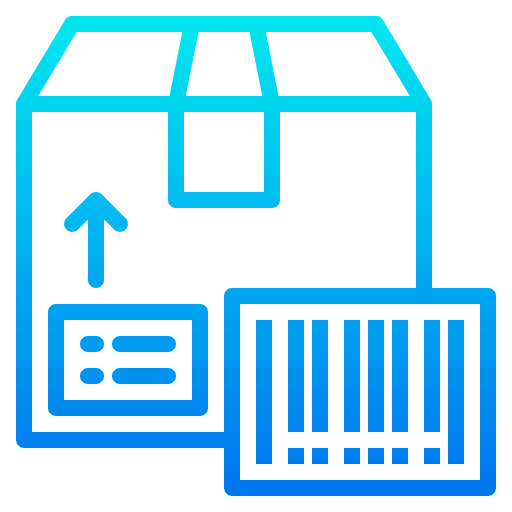 Bar code shipping shipping and delivery parcel icon