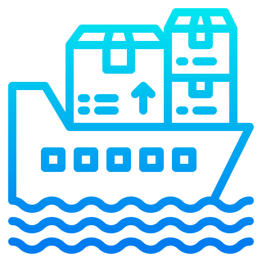 Shipping and delivery logistic parcel shipping and delivery icon