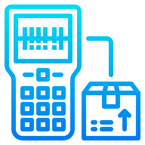 Barcode scan shipping barcode scanner icon Barcode scan shipping barcode scanner icon