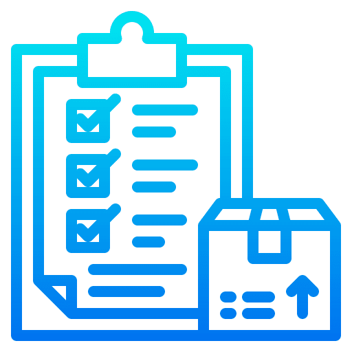 Delivery shipping logistic list icon Delivery shipping logistic list icon