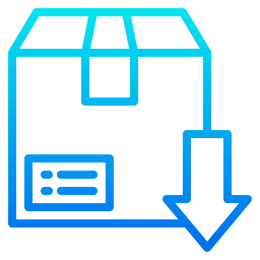 Delivery shipping and delivery logistic box icon Delivery shipping and delivery logistic box icon