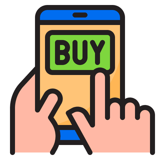 Buy button commerce and shopping ecommerce buy button icon