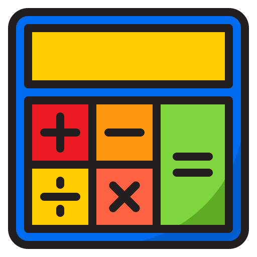 Calculator calculate education technology icon