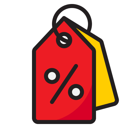 Discount tag offer sales price icon