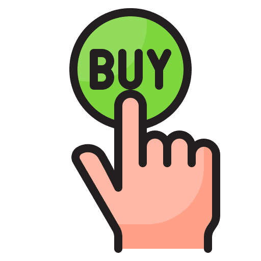 Buy click online shopping gesture icon Buy click online shopping gesture icon