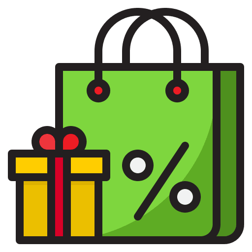 Shopping bag sales gift box discount icon Shopping bag sales gift box discount icon