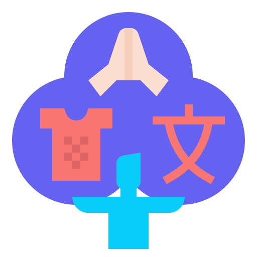 Culture greeting dressing language icon Culture greeting dressing language icon