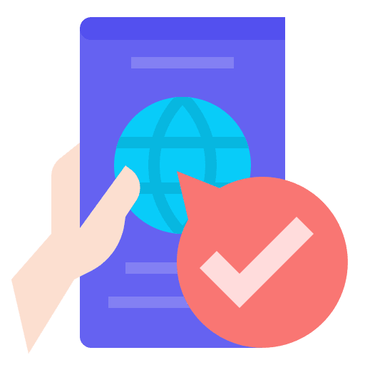 Passport travel passport refugee icon
