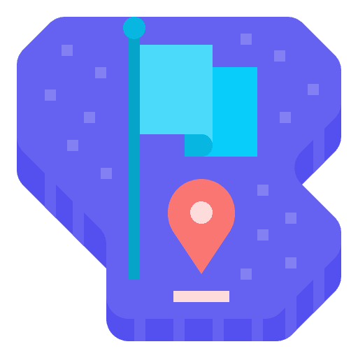 Country travel map land icon Country travel map land icon