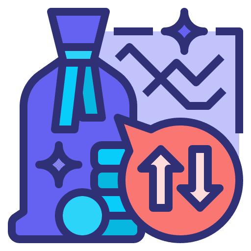 Economic finance money profit icon
