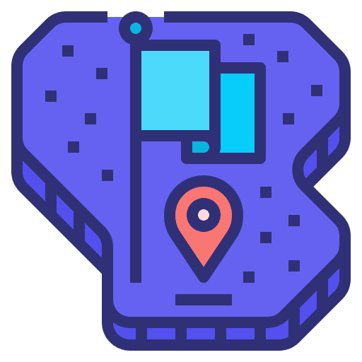 Country maps and location land location icon Country maps and location land location icon