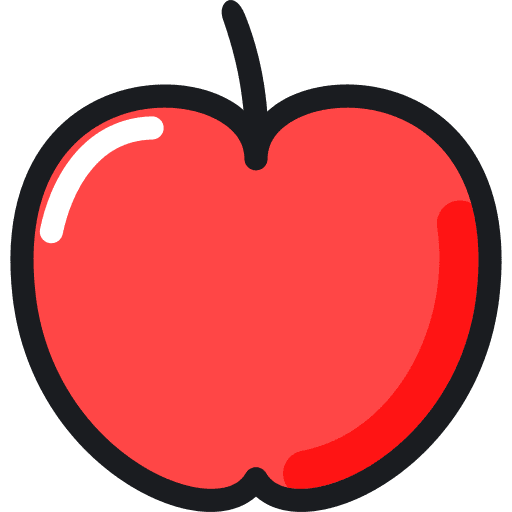 Apple healthy food diet vegetarian icon