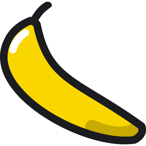 Banana fruit banana vegetarian icon