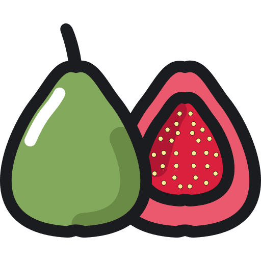 Guava diet food and restaurant healthy food icon Guava diet food and restaurant healthy food icon