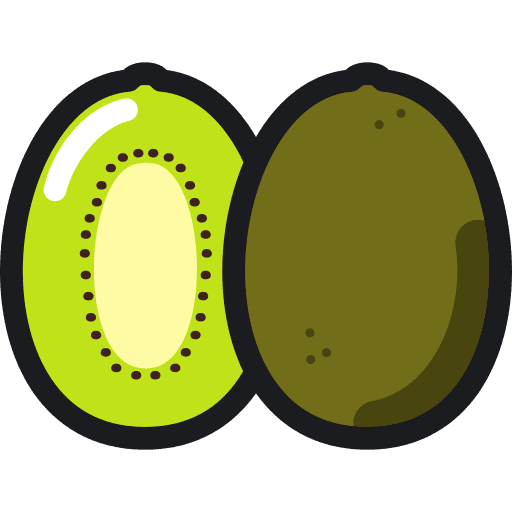 Kiwi organic vegetarian vegan icon Kiwi organic vegetarian vegan icon