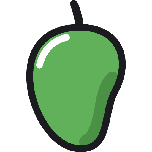 Mango organic vegetarian healthy food icon Mango organic vegetarian healthy food icon