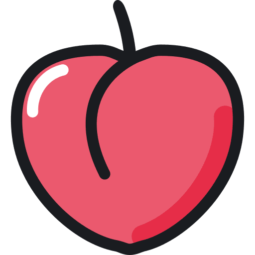 Peach peach vegan fruit icon Peach peach vegan fruit icon