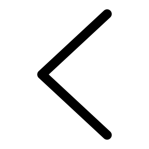 Left chevron orientation back direction icon