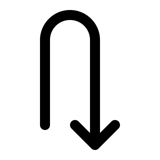 Down arrow down arrow point down curved arrow icon Down arrow down arrow point down curved arrow icon
