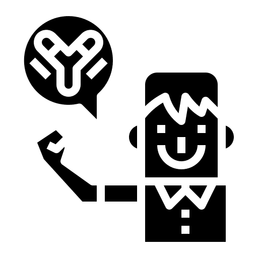 Antibodies man antigen vaccine icon