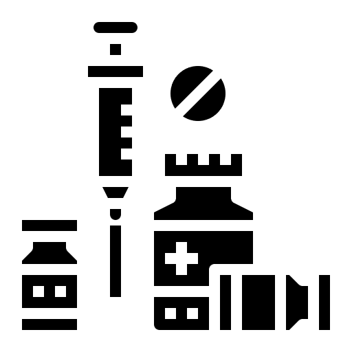 Medicine vaccine injection medicine icon