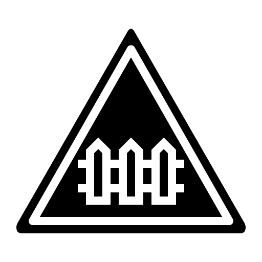 Level crossing traffic sign level crossing signaling icon