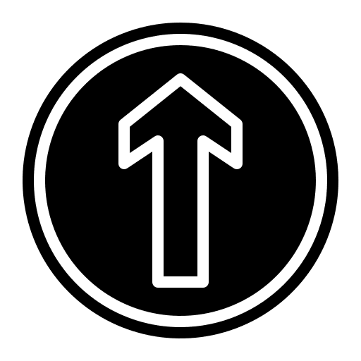 Ahead only signaling ahead only traffic sign icon Ahead only signaling ahead only traffic sign icon