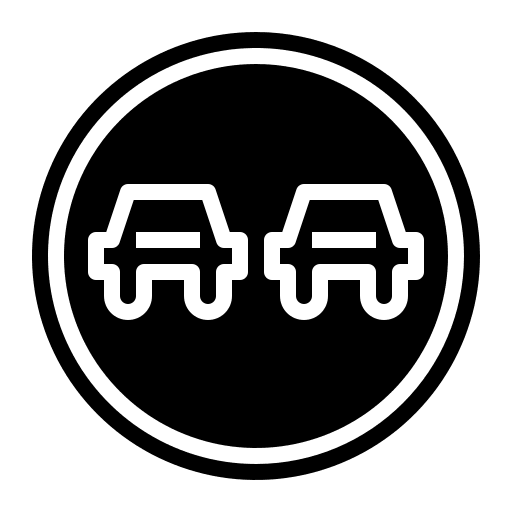 No overtaking no overtaking road sign traffic sign icon No overtaking no overtaking road sign traffic sign icon
