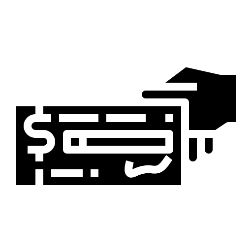 Bank check business and finance finance bank check icon