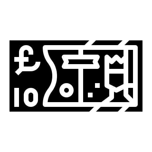 Pound business and finance pound banknote icon