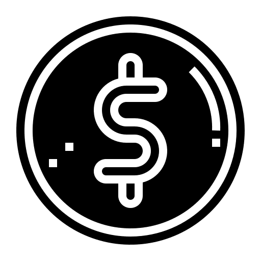 Dollar money business coin icon
