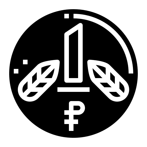 Ruble business ruble money icon