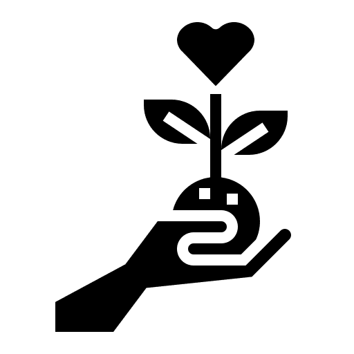 Ecological ecological hand growth icon