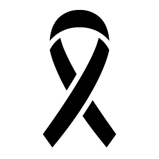 Cancer ribbon solidarity medical awareness icon