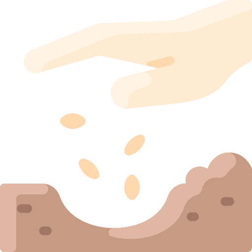 Seeding seeding planting farming and gardening icon