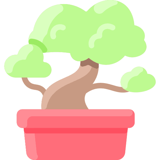 Bonsai home decoration farming and gardening indoor plants icon