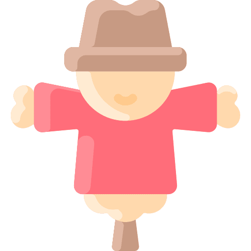 Scarecrow plantation agriculture scarecrow icon