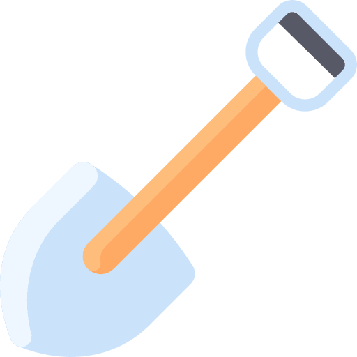 Shovel construction shovel tool icon