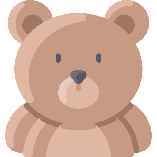Bear bear kid and baby toy icon