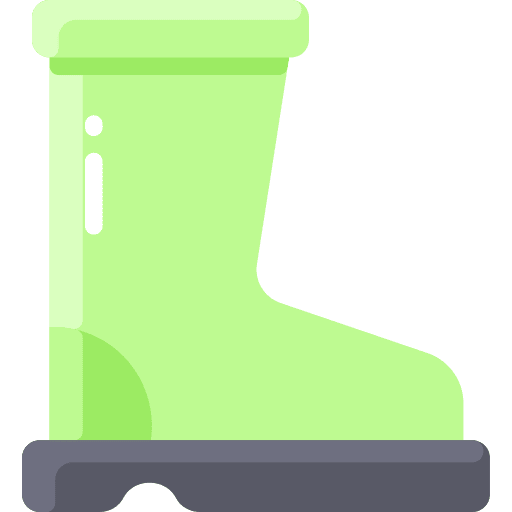 Boots shoes farming and gardening footwear icon