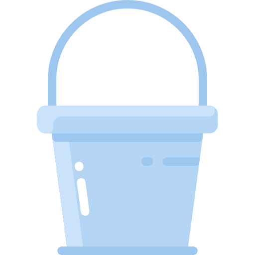 Bucket gardening tool farming and gardening water icon