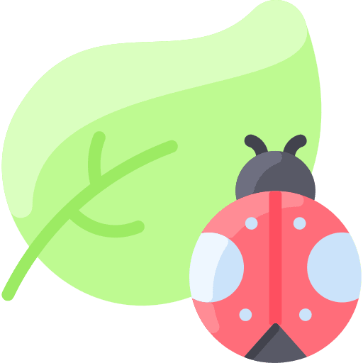 Bug animals nature leaf icon